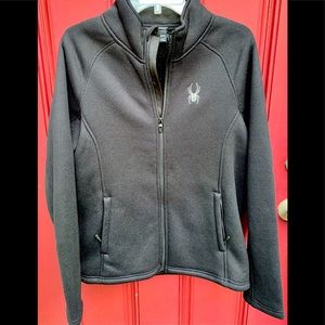 Spyder Black Jacket Sherpa Lined Black Jacket Sz M Warm jackets